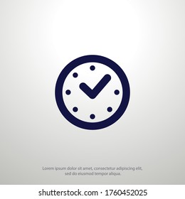 clock Icon. Vector illustration EPS 10.