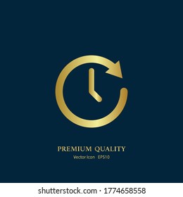 clock icon. Vector illustration EPS 10.