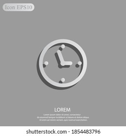 clock icon. Vector illustration EPS 10.