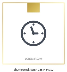 clock icon. Vector illustration EPS 10.