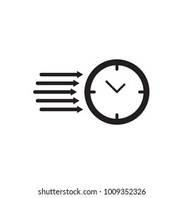 Clock icon Vector illustration, EPS10.