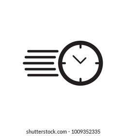 Clock icon Vector illustration, EPS10.