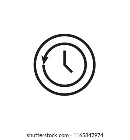 Clock icon Vector illustration, EPS10.