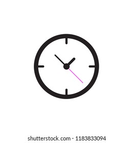 Clock icon Vector illustration, EPS10.