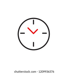 Clock icon Vector illustration, EPS10.