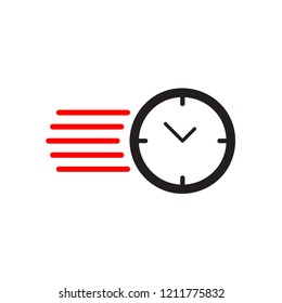 Clock icon Vector illustration, EPS10.