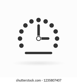 Clock icon Vector illustration, EPS10.