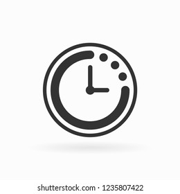 Clock icon Vector illustration, EPS10.