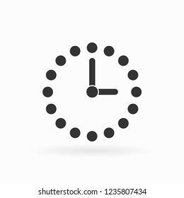 Clock icon Vector illustration, EPS10.