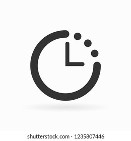 Clock icon Vector illustration, EPS10.