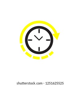 Clock icon Vector illustration, EPS10