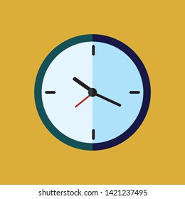 Icono de reloj Ilustración del vector, EPS10.
