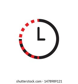Clock icon Vector illustration, EPS10.