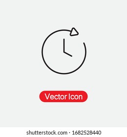 Clock Icon Vector Illustration Eps10