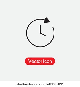 Clock Icon Vector Illustration Eps10