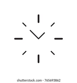 Clock icon Vector illustration, EPS10.