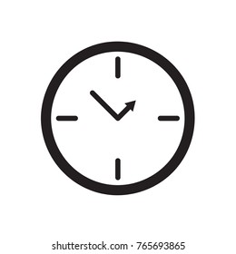 Clock icon Vector illustration, EPS10.