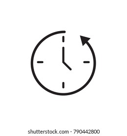 Clock icon Vector illustration, EPS10.