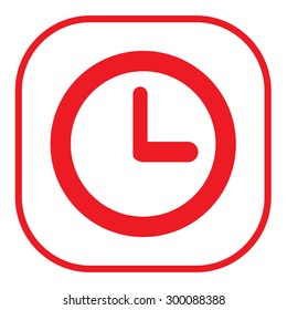 Clock icon , Vector illustration flat design
