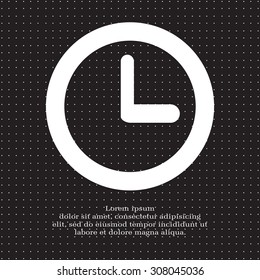 Clock icon , Vector illustration flat design