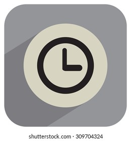 Clock icon , Vector illustration flat design
