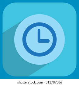 Clock icon , Vector illustration flat design