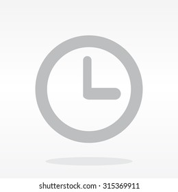 Clock icon , Vector illustration flat design