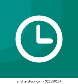Clock icon , Vector illustration flat design