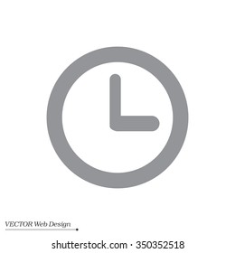 Clock icon , Vector illustration flat design
