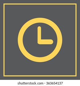 Clock icon , Vector illustration flat design