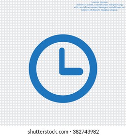 Clock icon , Vector illustration flat design