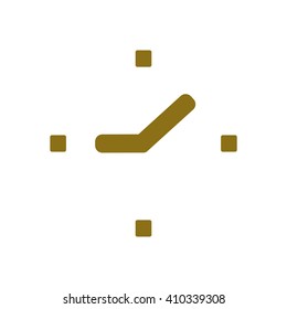 Clock Icon ,  vector illustration. Flat design style