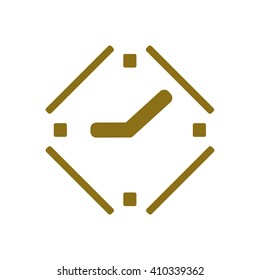Clock Icon ,  vector illustration. Flat design style