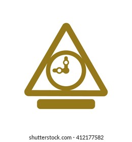 Clock Icon ,  vector illustration. Flat design style