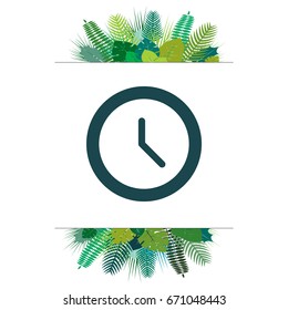 Clock icon , Vector illustration flat design