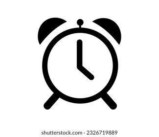 Clock icon, Vector illustration, icons and symbol time, Alarm clock vector icon 