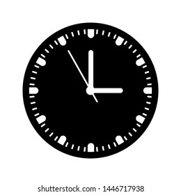 Clock Icon Vector Illustration isolated on white background