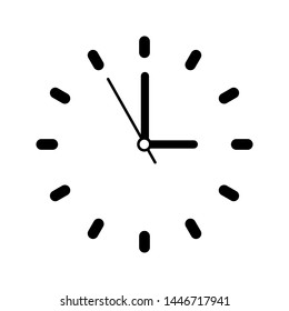 Clock Icon Vector Illustration isolated on white background