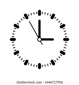 Clock Icon Vector Illustration isolated on white background