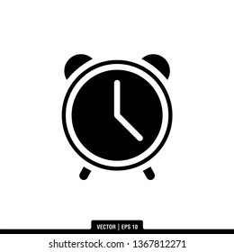 Clock Icon Vector Illustration Logo Template