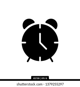 Clock Icon Vector Illustration Logo Template

