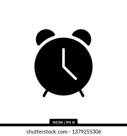 Clock Icon Vector Illustration Logo Template
