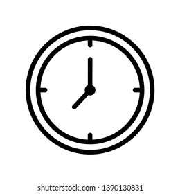 Clock Icon Vector Illustration Logo Template