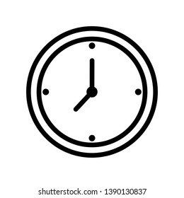 Clock Icon Vector Illustration Logo Template