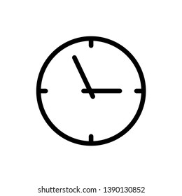 Clock Icon Vector Illustration Logo Template