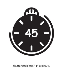 Clock icon vector illustration logo template