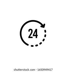 Icono de Reloj Ilustración del logotipo de ilustración vectorial para muchos propósitos. Aislado sobre fondo blanco.