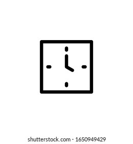Icono de Reloj Ilustración del logotipo de ilustración vectorial para muchos propósitos. Aislado sobre fondo blanco.