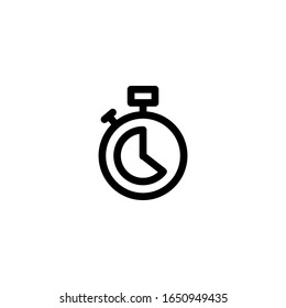 Clock icon vector illustration logo template for many purpose. Isolated on white background.