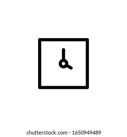 Clock icon vector illustration logo template for many purpose. Isolated on white background.